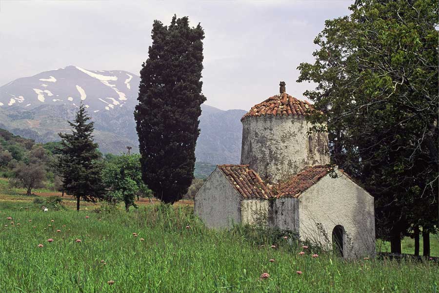 Kapelle im Amari-Becken am Fuß der Psiloritis, Kreta